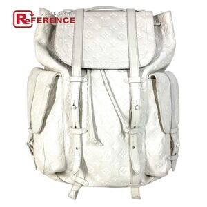 Louis Vuitton Taurillon Christopher Backpack Virgil Abloh Leather White
